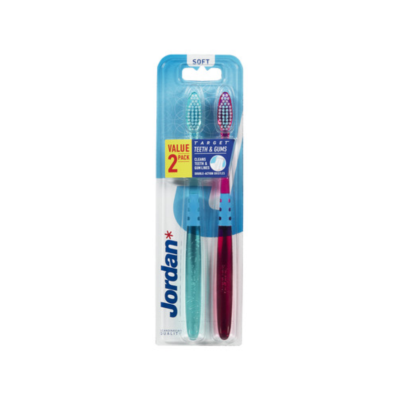 Tartar Control Toothbrush End Dip Design Jordan 2 Pieces