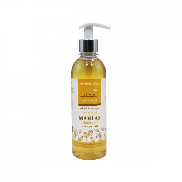 Mandy Care Mahlab Shampoo for All Hair Types, Natural Extracts, 400 ml