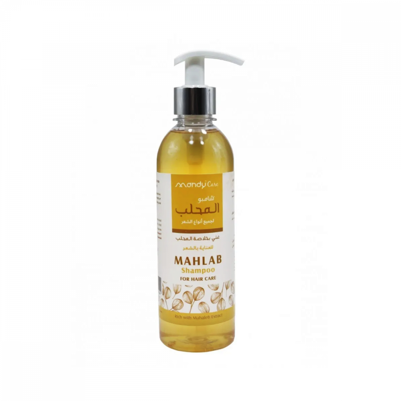 Mandy Care Mahlab Shampoo for All Hair Types, Natural Extracts, 400 ml