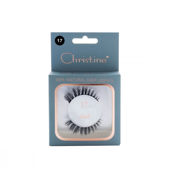 Christine Natural Hair Eyelashes, 17 Pieces