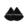 Powder Puff Sponge Washable Soft Fabric For Makeup Application Hearts 1 Piece