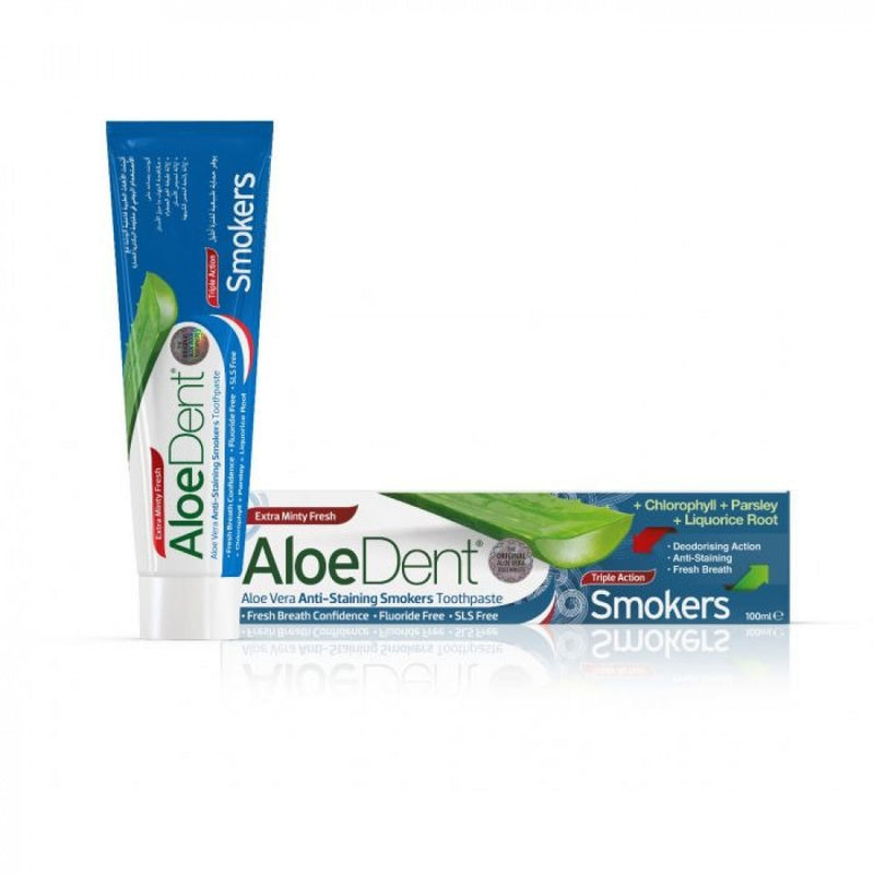 Anti-Staining Toothpaste Smokers Aloe Vera Extract Freshness AloeDent 100ml