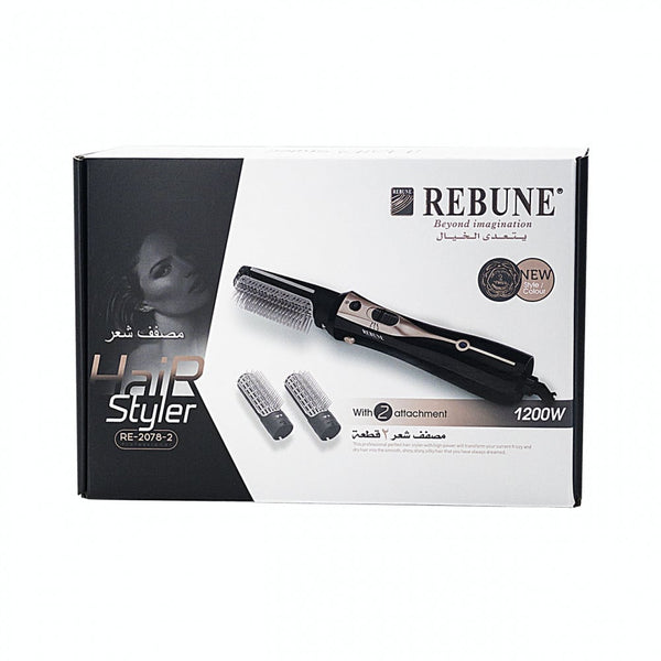 Rebune Hair Styling Dryer 2-RE-2078, 1200W, with 2 Brushes