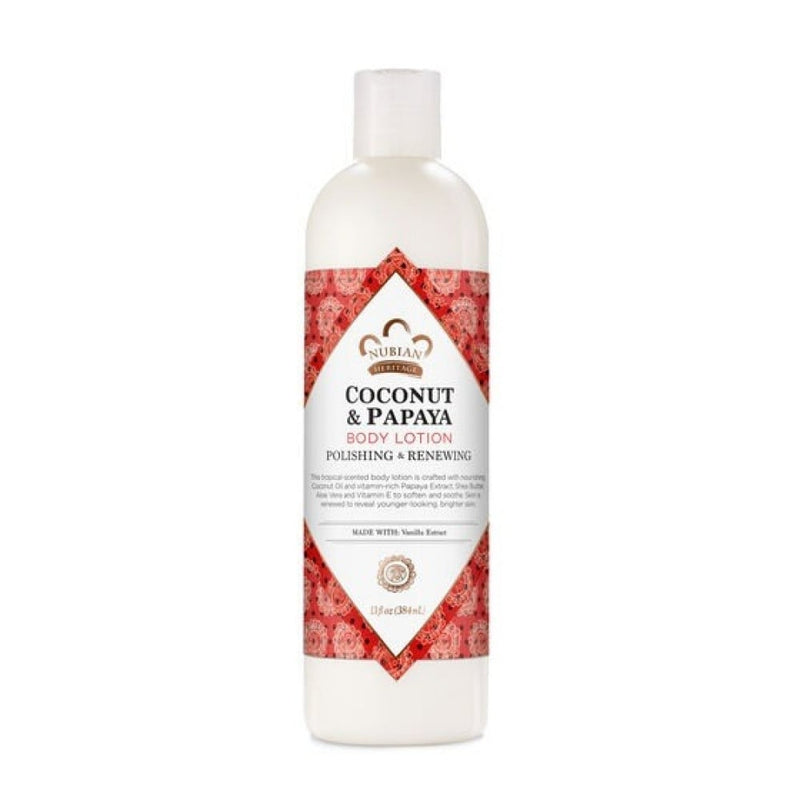 Nubian Heritage Coconut & Papaya Body Lotion with Shea Butter, 384 ml