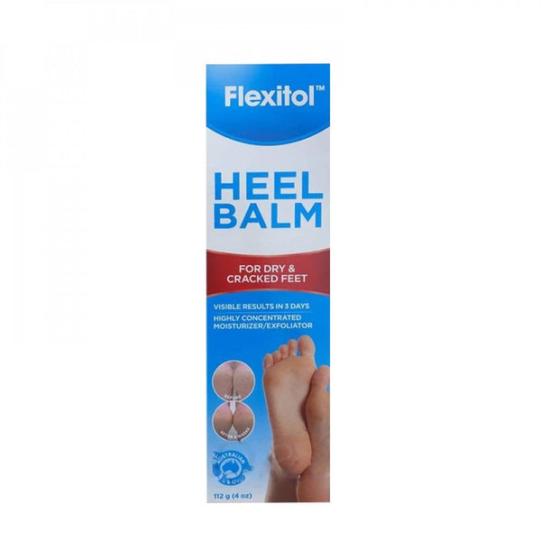 Flexitol Heel Balm Exfoliating Moisturizer for Dry and Cracked Feet, 112g