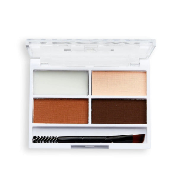 Relove Colour Colt Brow Powder Kit Medium 3 Shades with Wax and Brush