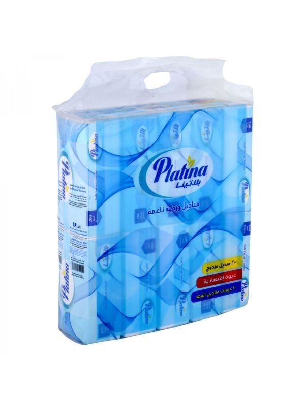 Platinum Facial Tissues - 10 Packs x 200 Tissues