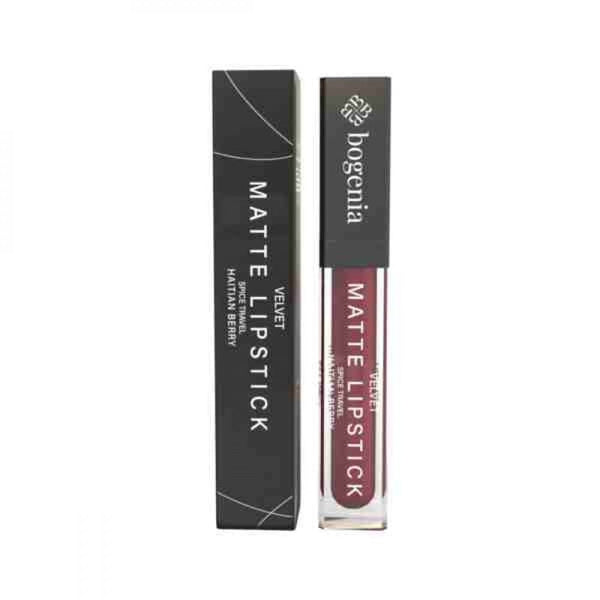 Liquid Lipstick Matte Moisturizing Haitian Berry Bogenia 5ml