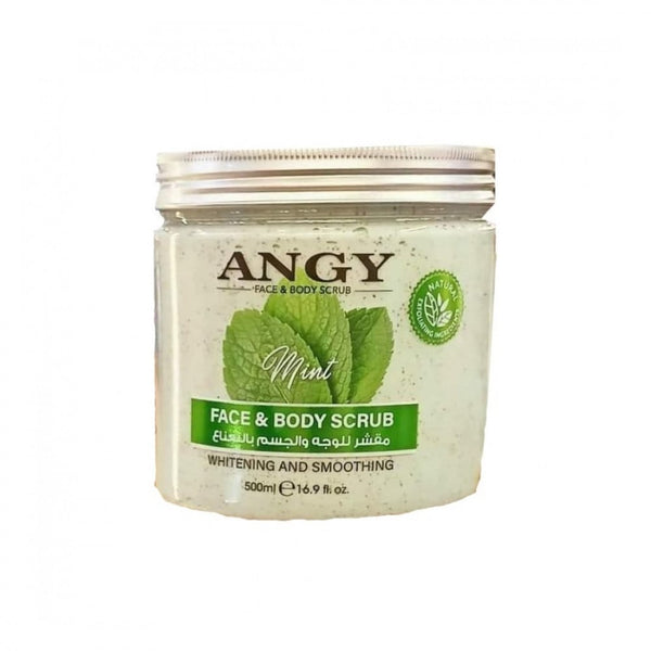 Exfoliating Face and Body Scrub with Mint by Angie, 500ml
