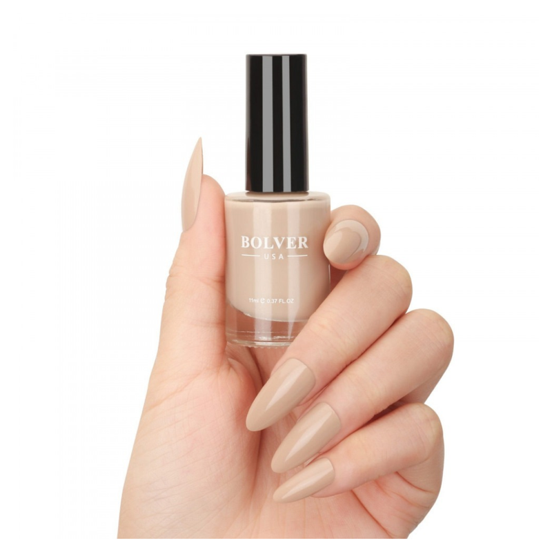 Bolver Latte Nail Polish 652 Quick-Dry High-Gloss