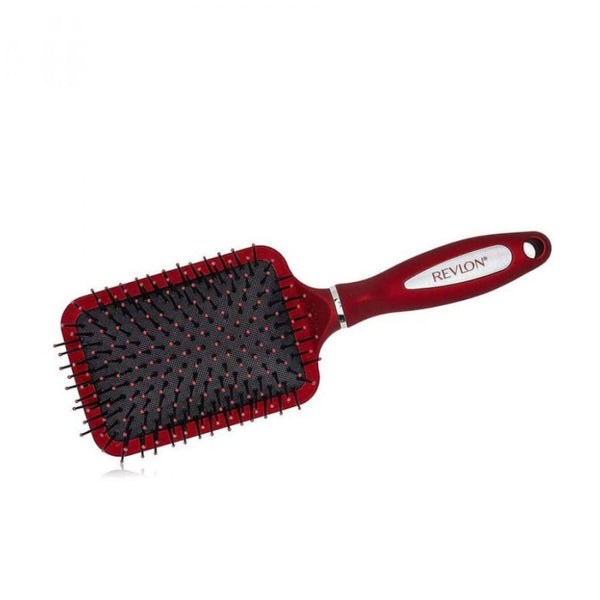 Revlon Signature Square Hair Brush Rubber Base Soft Bristles