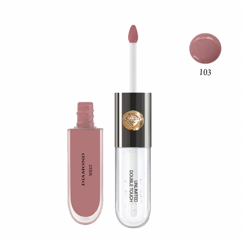 Diamond West Double Touch Liquid Lipstick, 103 Intense Color