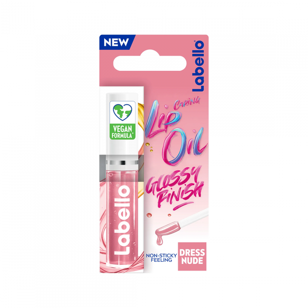 Labello Lip Care Oil Dress Nude, Moisturizing Gloss, 5.5ml