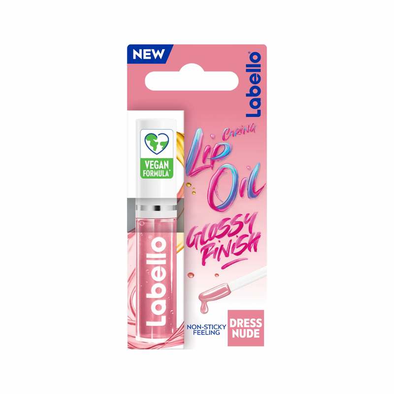 Labello Lip Care Oil Dress Nude, Moisturizing Gloss, 5.5ml