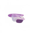 Baby Zone Feeding Bowl with Lid, Spoon, and Spoon Holder