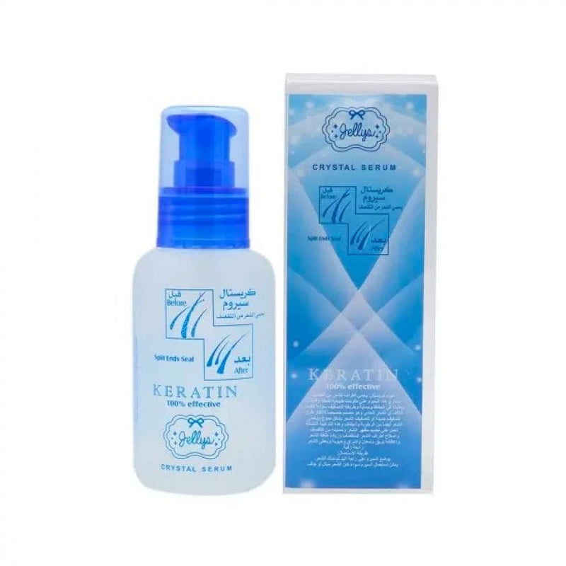Jellys Keratin Crystal Hair Serum for Smoothing and Repair, 60ml