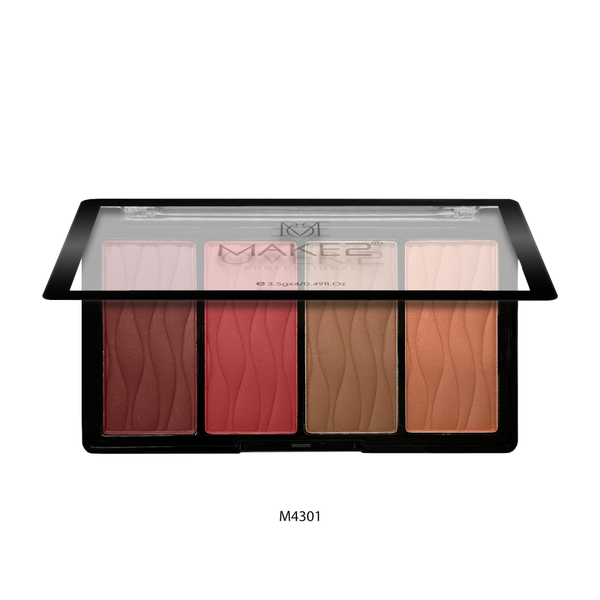 Make Over 22 Blush Palette M4301 4-Shade Powder Compact