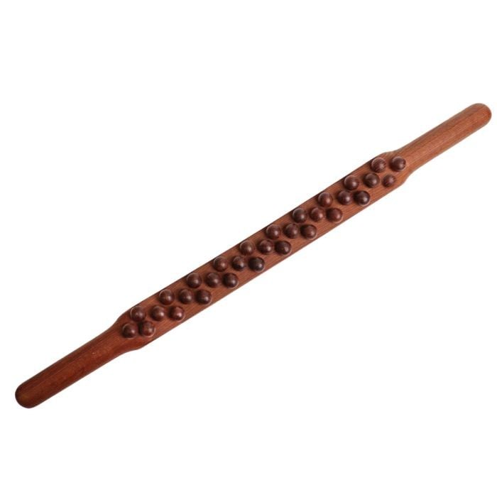 Salon System Wooden Massage Stick - Dark Natural Wood