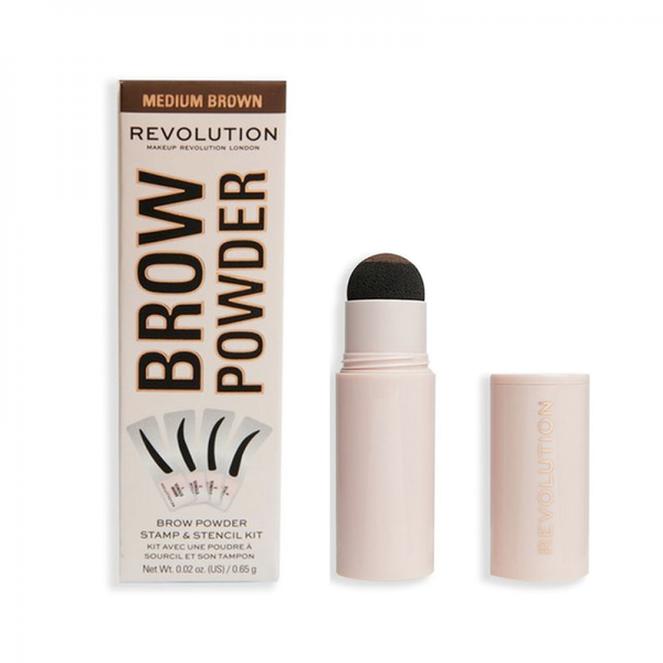 Revolution Eyebrow Powder Kit, Medium Brown