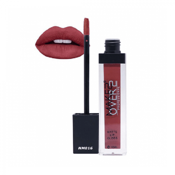 Make Over 22 Matte Lip Gloss NM016 Liquid Formula, 8-Hour Wear