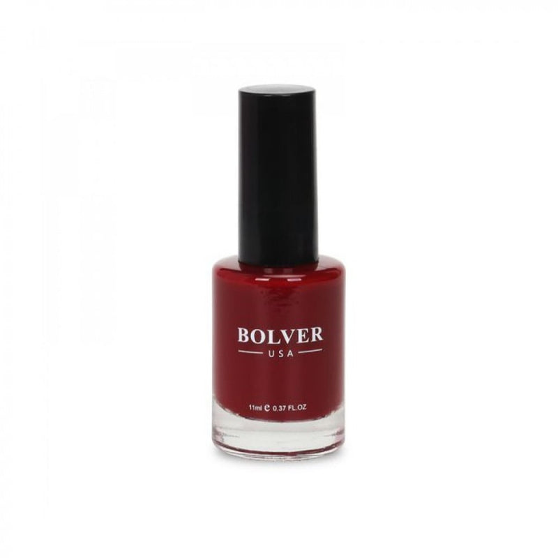 Bolver Nail Polish in Red Cherry 602, High-Shine, Quick-Drying Formula
