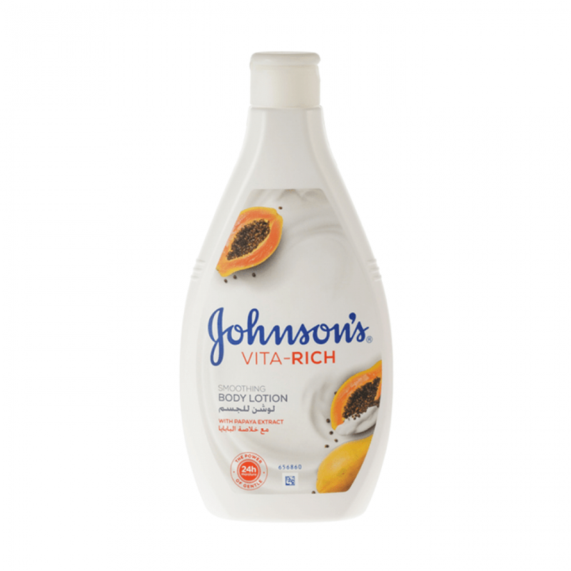 Johnson's Vita-Rich Body Lotion with Papaya Extract for Skin Brightening, 400ml