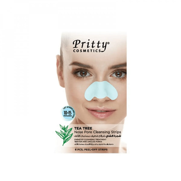 Pritty Tea Tree Nose Pore Cleansing Strips 6 Strips