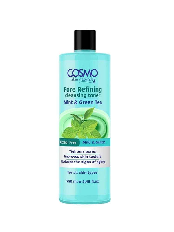 Cosmo Mint & Green Tea Skin Toner for Purification and Anti-Aging - 250ml
