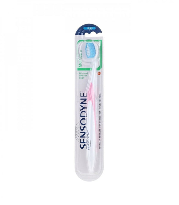 Sensodyne MultiCare Soft Toothbrush for Sensitive Teeth, Pink