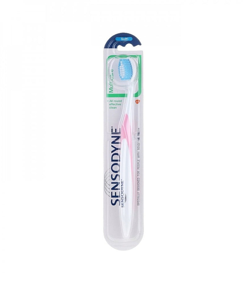 Sensodyne MultiCare Soft Toothbrush for Sensitive Teeth, Pink