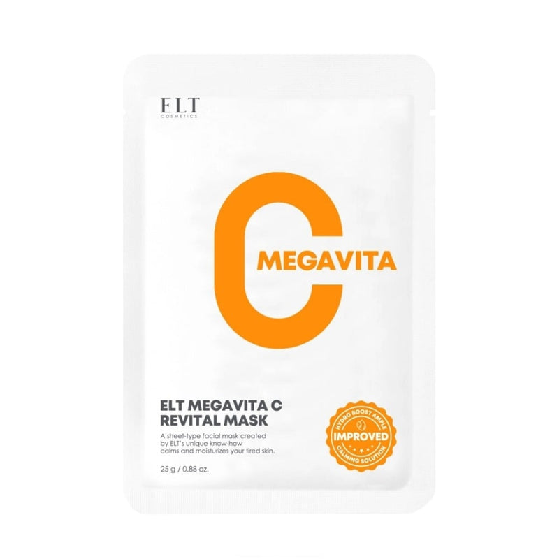 Elt Cosmetics Vitamin C Sheet Mask Brightening Face Treatment 1 Piece