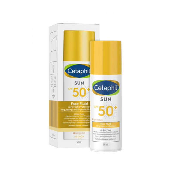 Cetaphil Liquid Sunscreen SPF 50 Tinted Light Medium 50ml