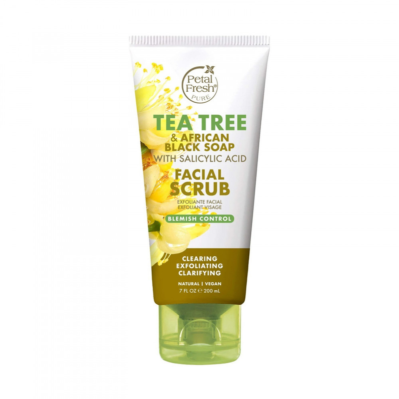 Petal Fresh Tea Tree and African Black Soap Facial Scrub