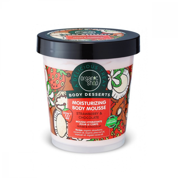 Organic Shop Body Mousse Strawberry and Chocolate 450ml