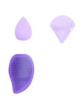 Beauty System Makeup Sponge & Brush Set - 3 Pieces | Assorted Colors