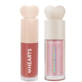 Hearts Liquid Blush and Highlighter Cheek Set - 2 Pieces