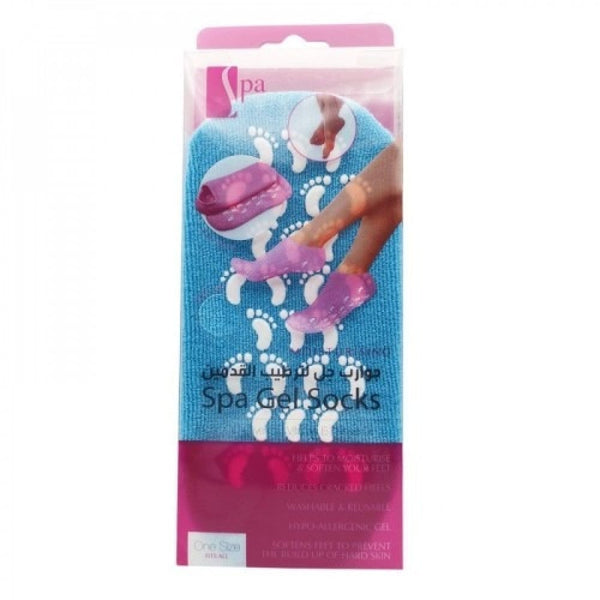Spa System Gel Socks Moisturizing Foot Treatment Vitamin E Jojoba Oil