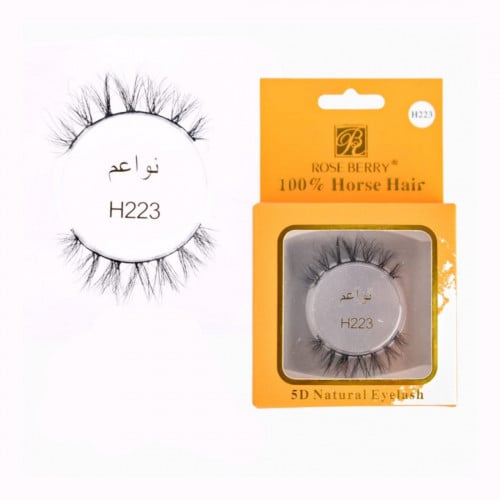 Rose Berry Horsehair Eyelashes H223 Natural Hair Reusable