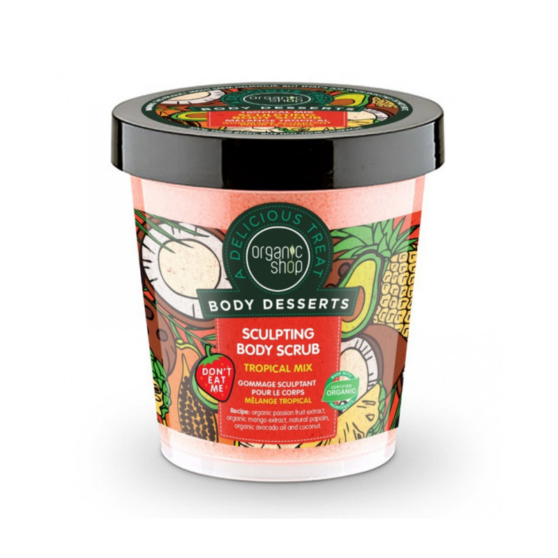 Organic Shop Tropical Mix Body Scrub with Passion Fruit & Mango, 450ml