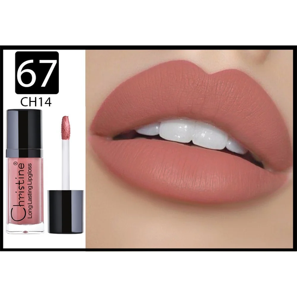 Christine Liquid Matte Lipstick W67 Long-Lasting Velvet Finish