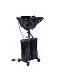 Salon System 2-Basin Mobile Washbasin - Black