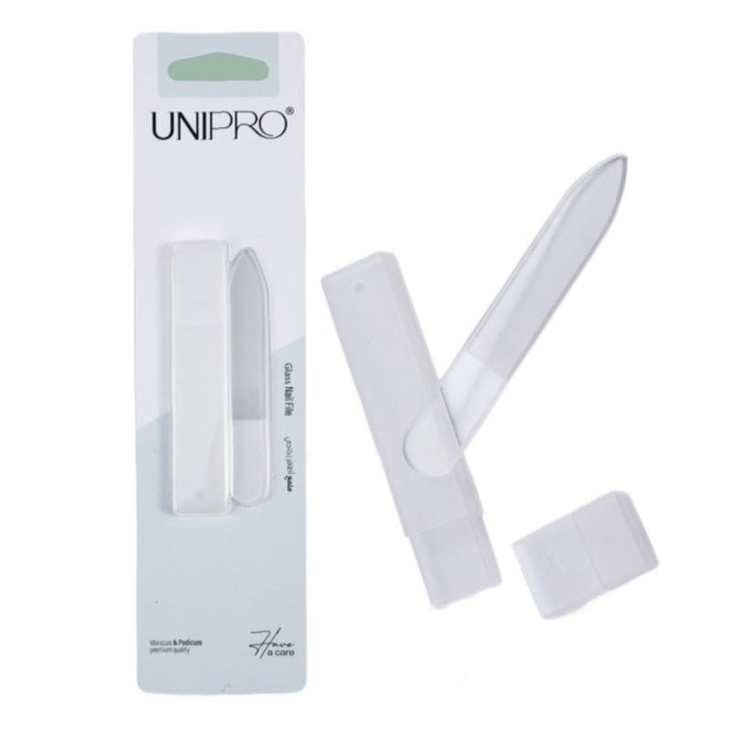 Unipro Glass Nail Buffer with Case - Shiny Finish