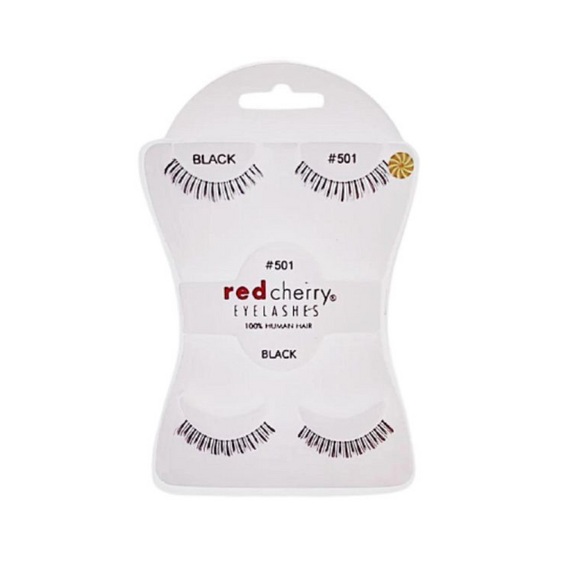 Red Cherry 501 False Eyelashes, Synthetic Fiber Strip Lashes