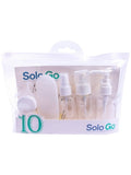 Solo Go Travel Bottle Set - 10 Pieces for Comprehensive Travel Organization