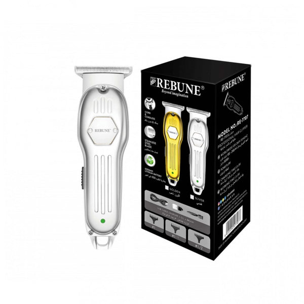 Rebune Rechargeable Shaver RE-7707, Cordless, Silver
