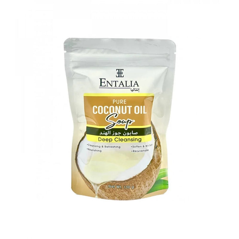 Entalia Coconut Soap, Natural Skin Cleanser, 100g