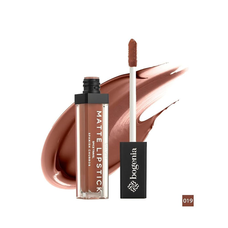 Best Matte Liquid Lipstick UK Moisturising Spanish Churros Bogenia 5ml