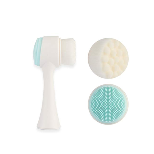 Minigood Double-Sided Facial Cleansing Brush, Silicone Massage Tool