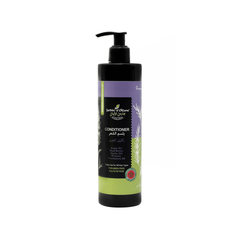 Garden Olean Hair Conditioner, Rosemary Essential Oil, 380 ml, Strengthening, Moisturizing, Sulfate-Free