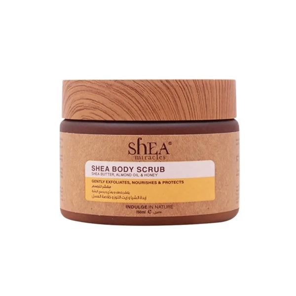 Shea Miracles Shea Butter Body Scrub with Almond Oil & Honey, 150ml